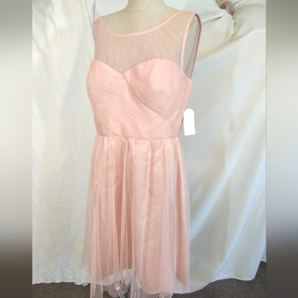 Jessica Simpson TAG Midi, From Nordstrom, Pink, Sleeveless Designer Dress, 10